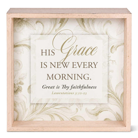 Tabletop 2 Sided Art His Grace Is New by Dicksons, product view 2