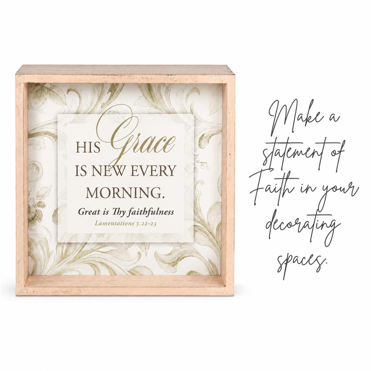 Tabletop 2 Sided Art His Grace Is New by Dicksons, product view 4
