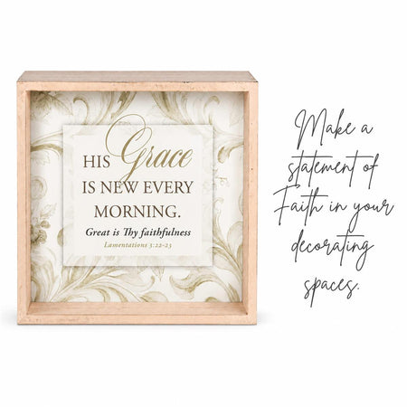 Tabletop 2 Sided Art His Grace Is New by Dicksons, product view 4