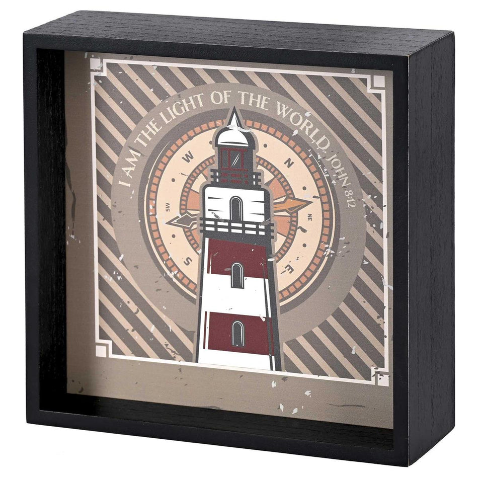 Tabletop 2 Sided Art Lighthouses by Dicksons, product view 2