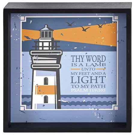 Tabletop 2 Sided Art Lighthouses by Dicksons, product view 3