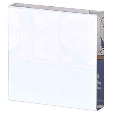 Tabletop Glass Plaque Faithful 3X3 by Dicksons, product view 3