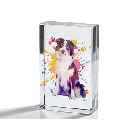 Tabletop Glass 4x2.5 Australian Shepherd by Dicksons