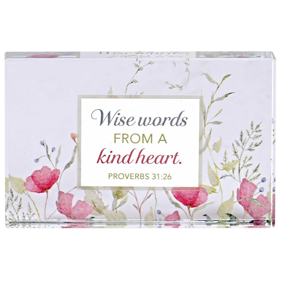 Inspirational Christian Tabletop Plaque Block Sign Décor for Home 2.5 x 4 Inch by Dicksons, product view 2