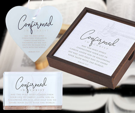 Tabletop Glass Plaque Confirmation by Dicksons, product view 3