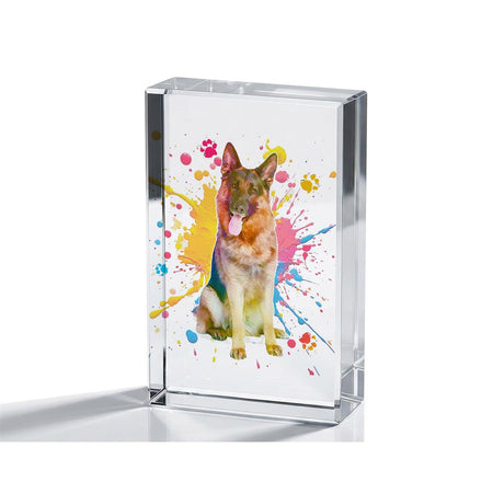 Tabletop Glass 4x2.5 German Shepherd by Dicksons