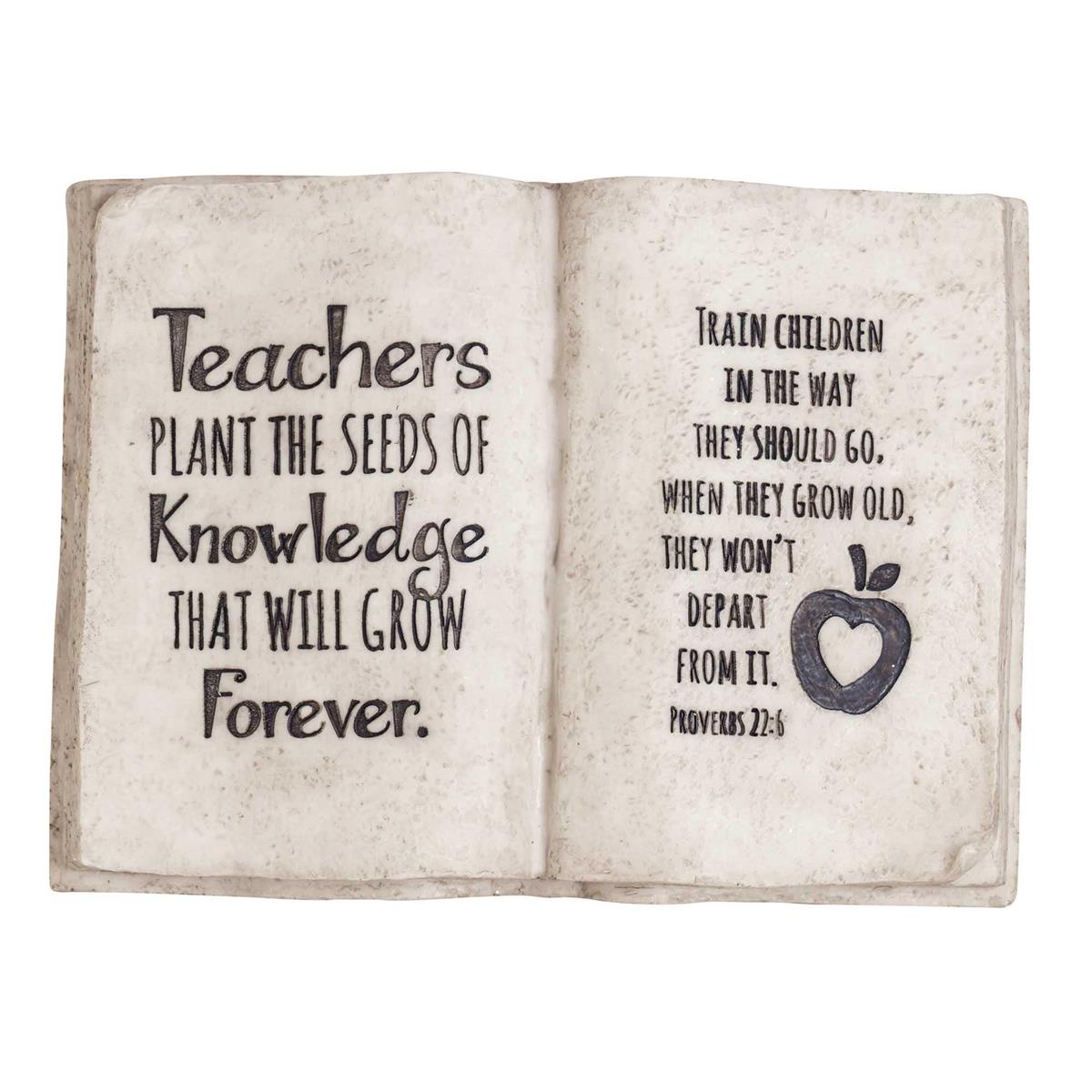Tabletop Plaque Book Shape Teachers by Dicksons, product view 2