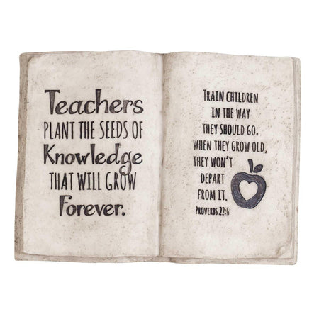 Tabletop Plaque Book Shape Teachers by Dicksons, product view 2