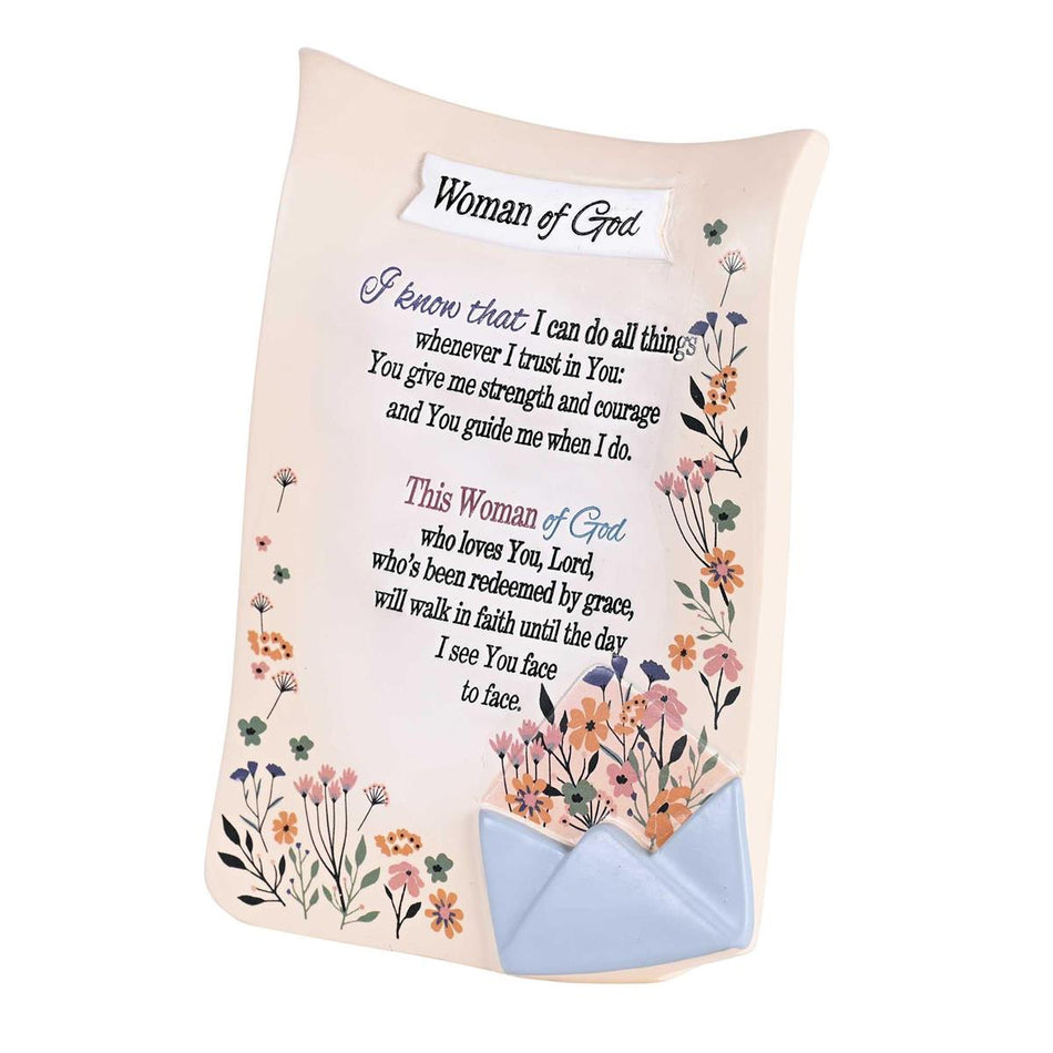 Tabletop Plaque Woman Of God by Dicksons