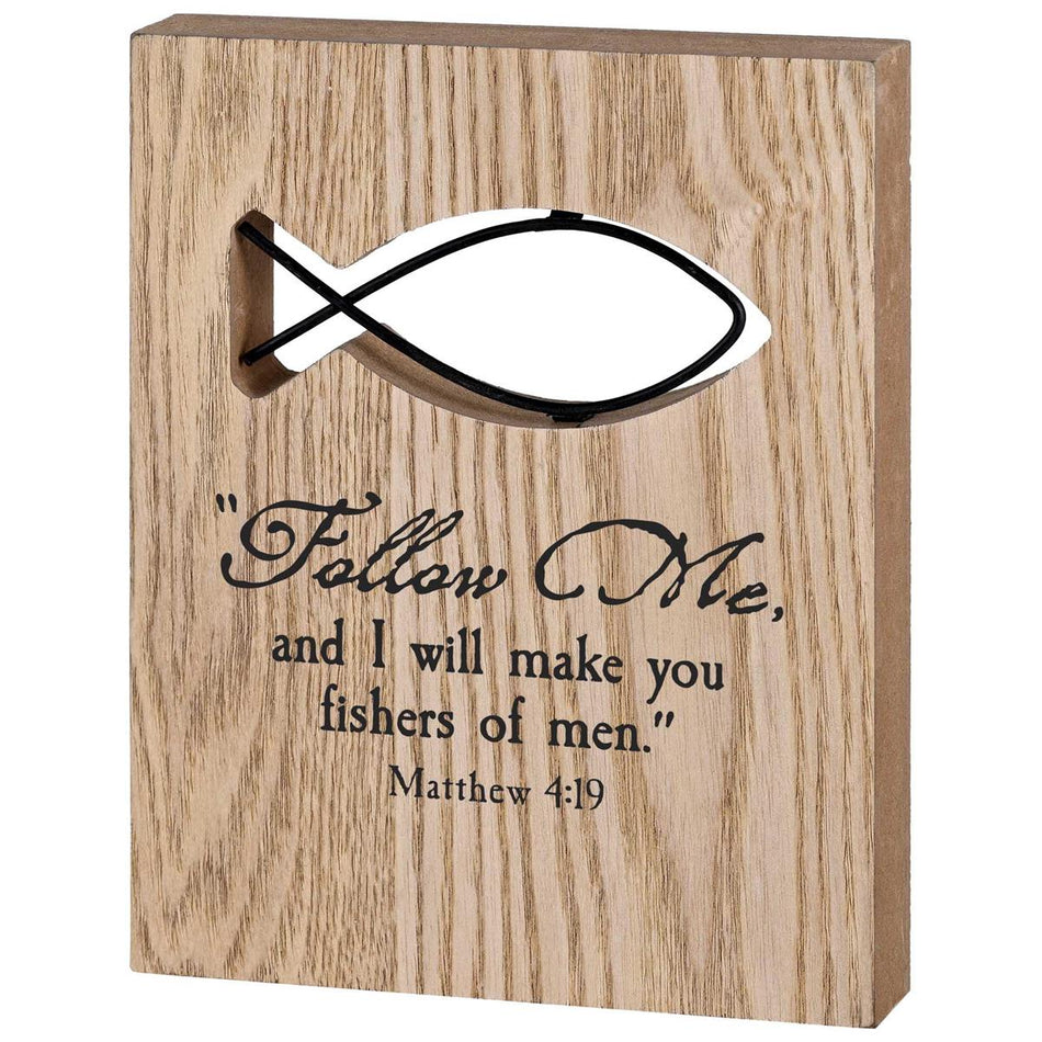 Tabletop Wire Plaque Follow Me by Dicksons
