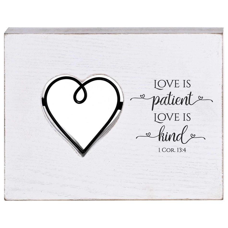 Tabletop Wire Plaque Love Is Kind Heart by Dicksons, product view 2