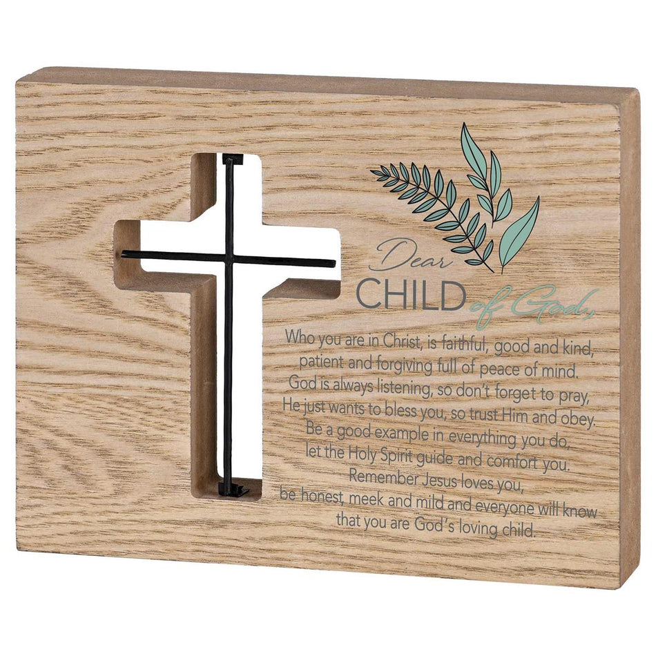 Tabletop Wire Plaque Child Of God Boy by Dicksons, product view 2