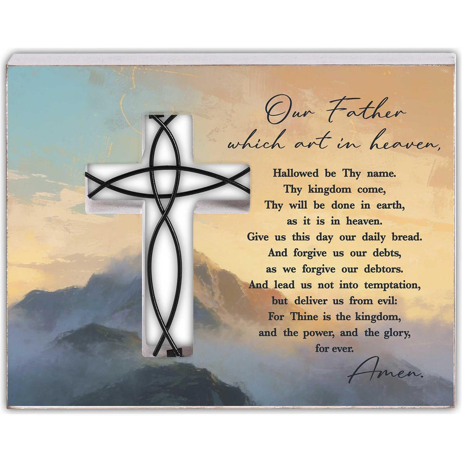 Tabletop Wire Plaque The Lords Prayer by Dicksons