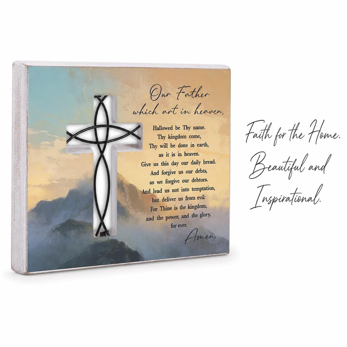 Tabletop Wire Plaque The Lords Prayer by Dicksons, product view 2