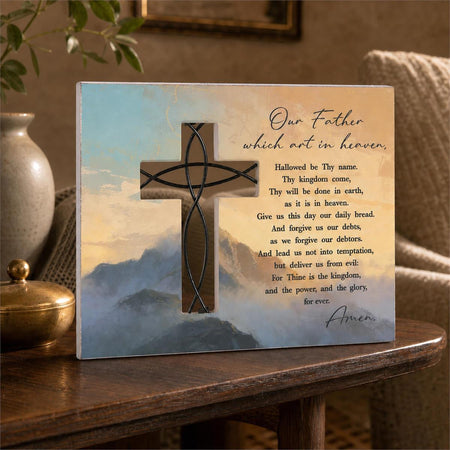 Tabletop Wire Plaque The Lords Prayer by Dicksons, product view 5