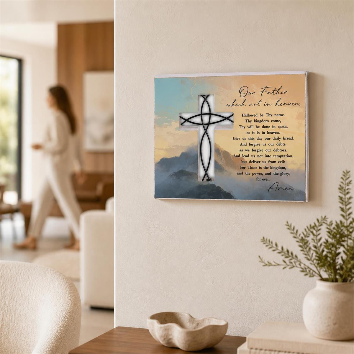 Tabletop Wire Plaque The Lords Prayer by Dicksons, product view 6