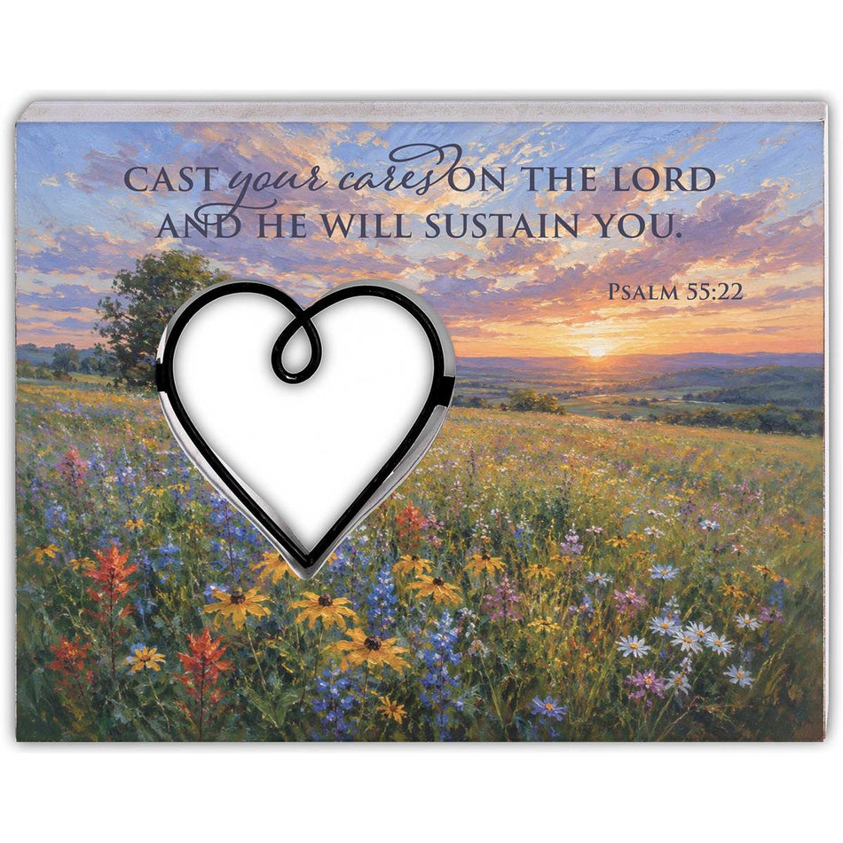 Tabletop Wire Plaque Cast Your Cares by Dicksons