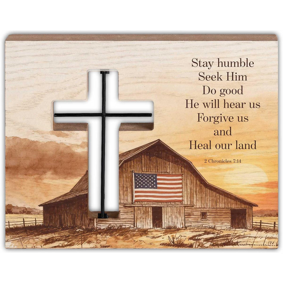 Tabletop Wire Plaque Barn Stay Humble by Dicksons
