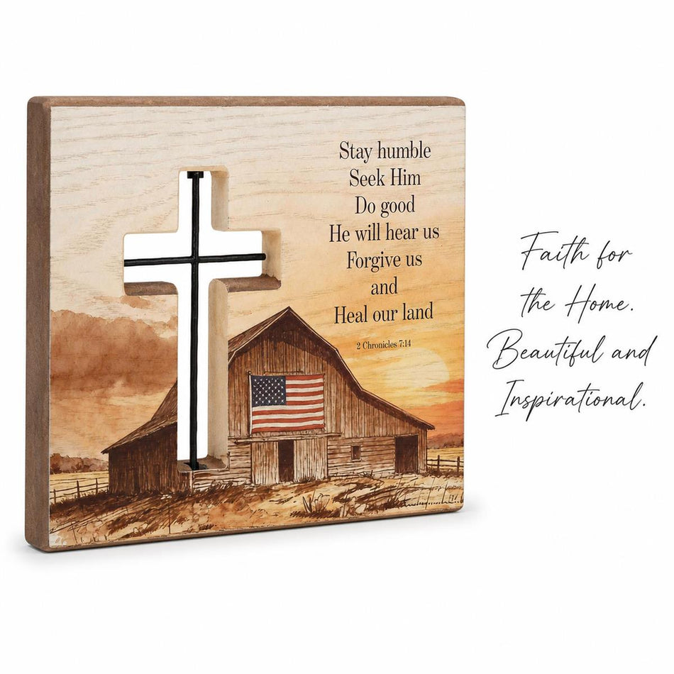 Tabletop Wire Plaque Barn Stay Humble by Dicksons, product view 2