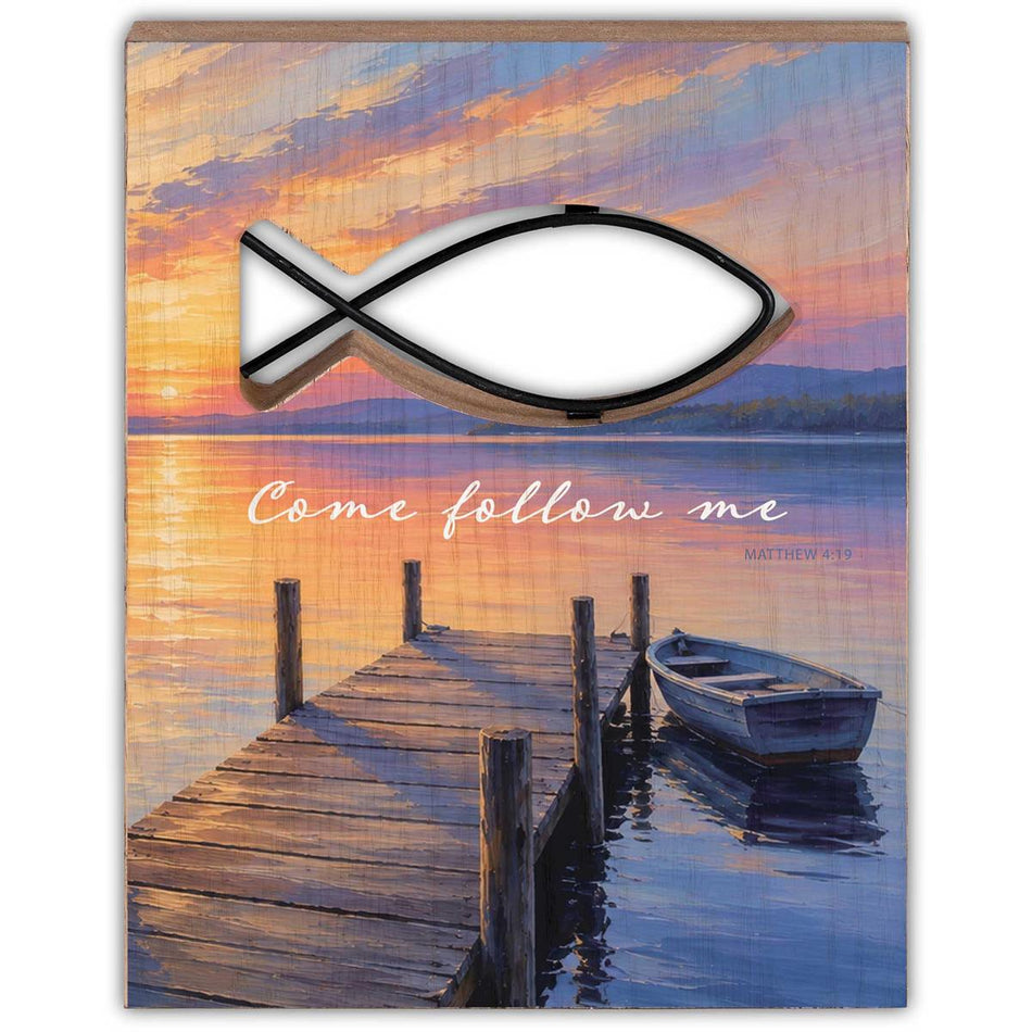Tabletop Wire Plaque Come Follow Me by Dicksons