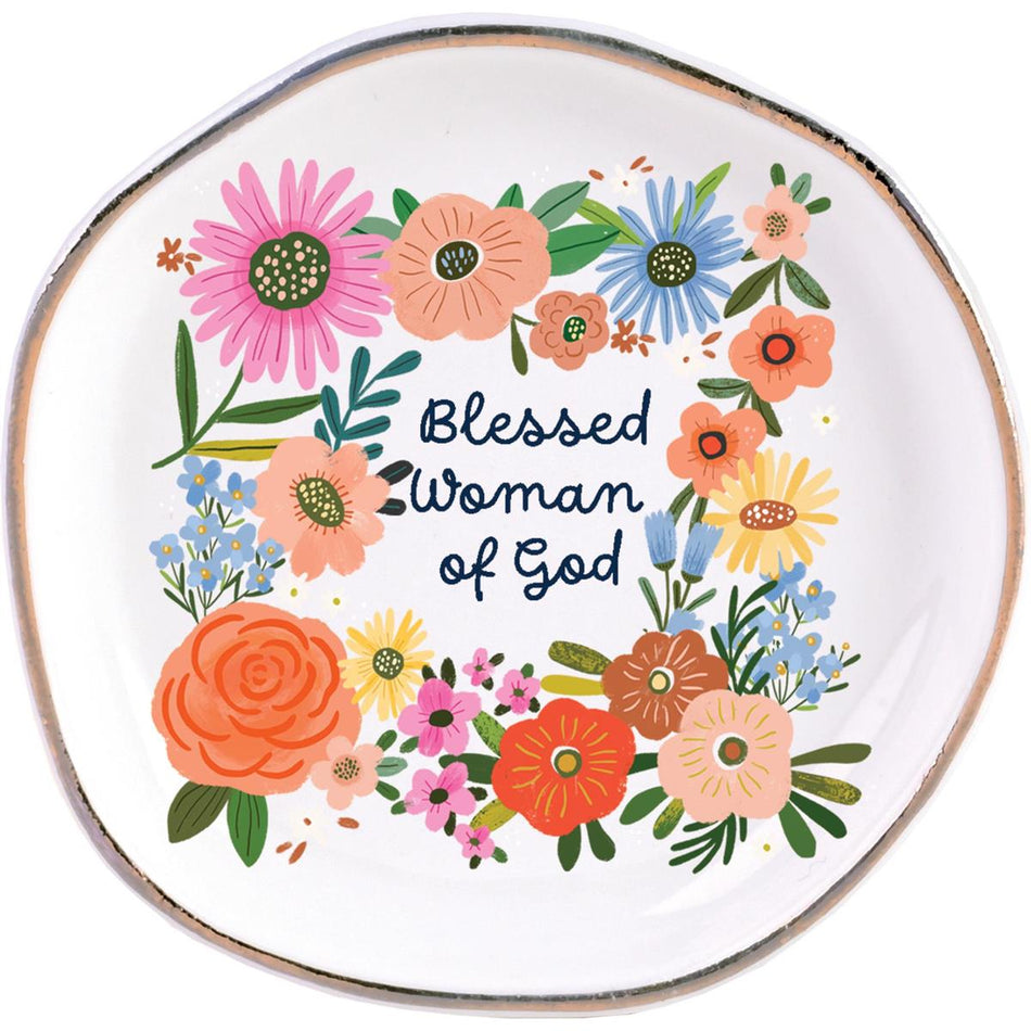 Trinket Tray Blessed Woman Of God 4.5" by Dicksons