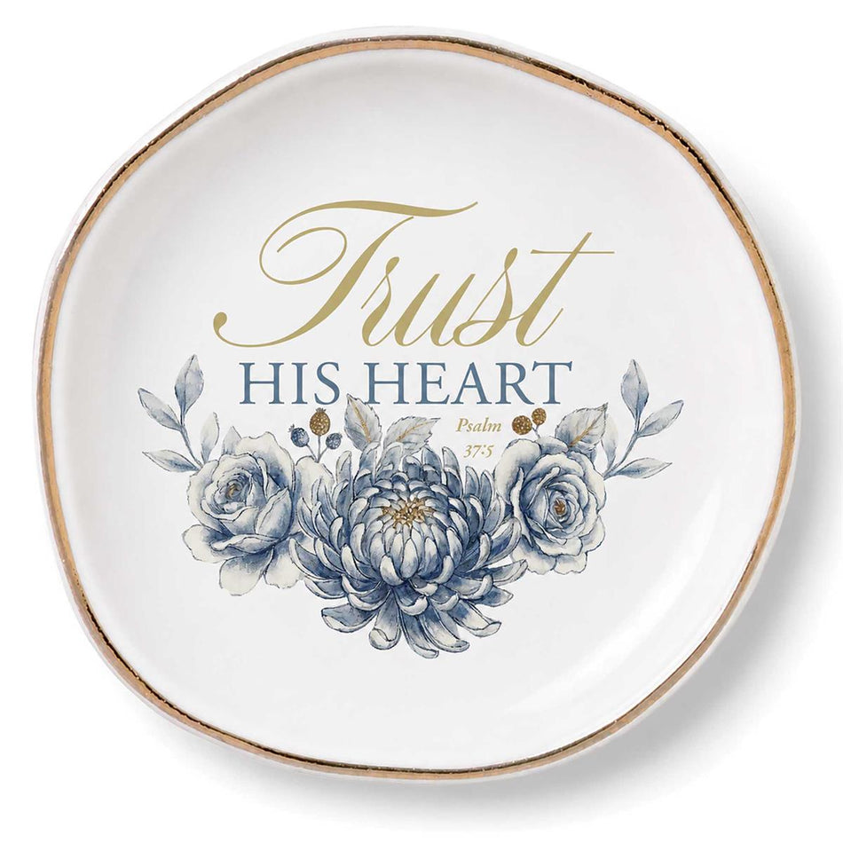 Trinket Tray Trust His Heart 4.5D by Dicksons