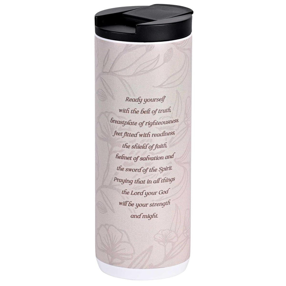 Tumbler Floral Put On The Full Armor20Oz by Dicksons, product view 2