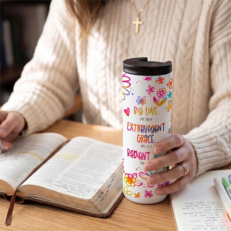Tumbler Big Love Extravagant Grace 20 Oz by Dicksons, product view 2