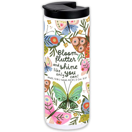 Tumbler Bloom Flutter And Shine 20 Oz by Dicksons