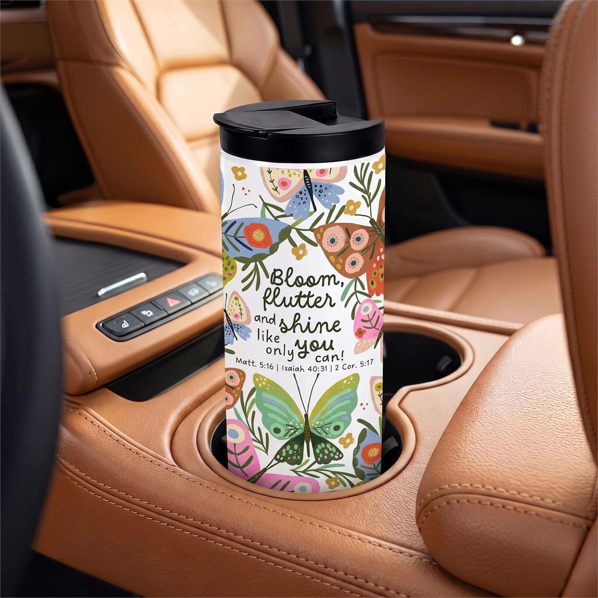Tumbler Bloom Flutter And Shine 20 Oz by Dicksons, product view 5