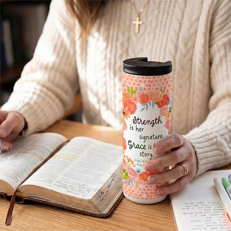 Tumbler Strength Is Her Signature 20 Oz by Dicksons, product view 2