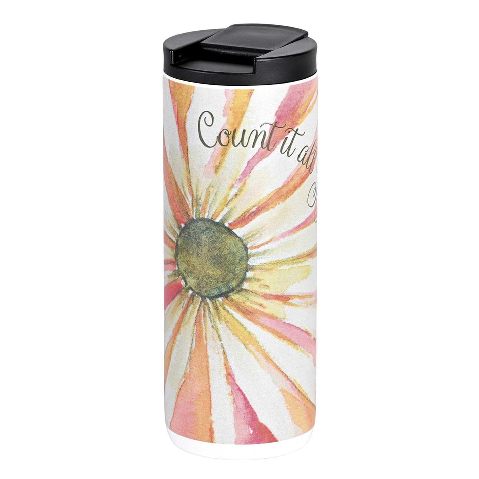 White Tumbler Count It All Joy 20 Oz by Dicksons