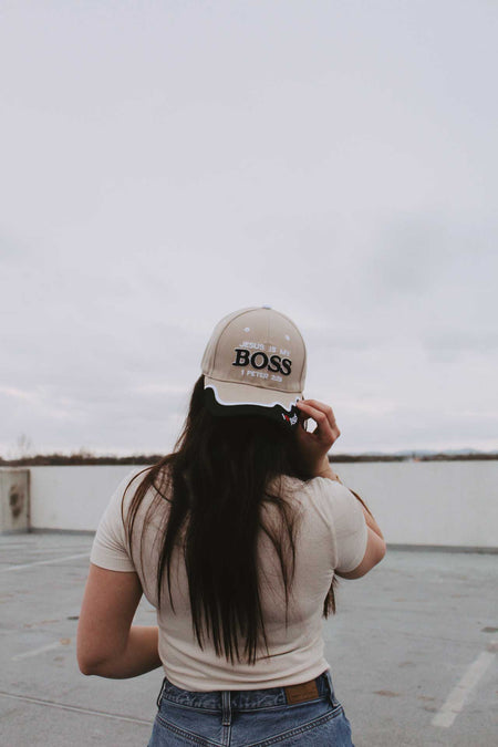 CAP JESUS IS MY BOSS KHAKI