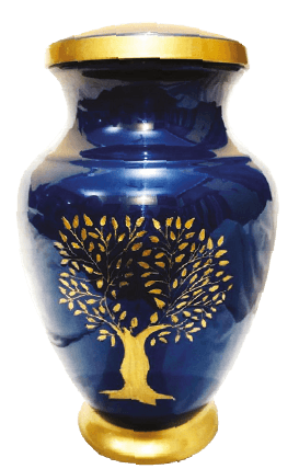 Memorial Urn | Blue | Tree of Life by Alviti