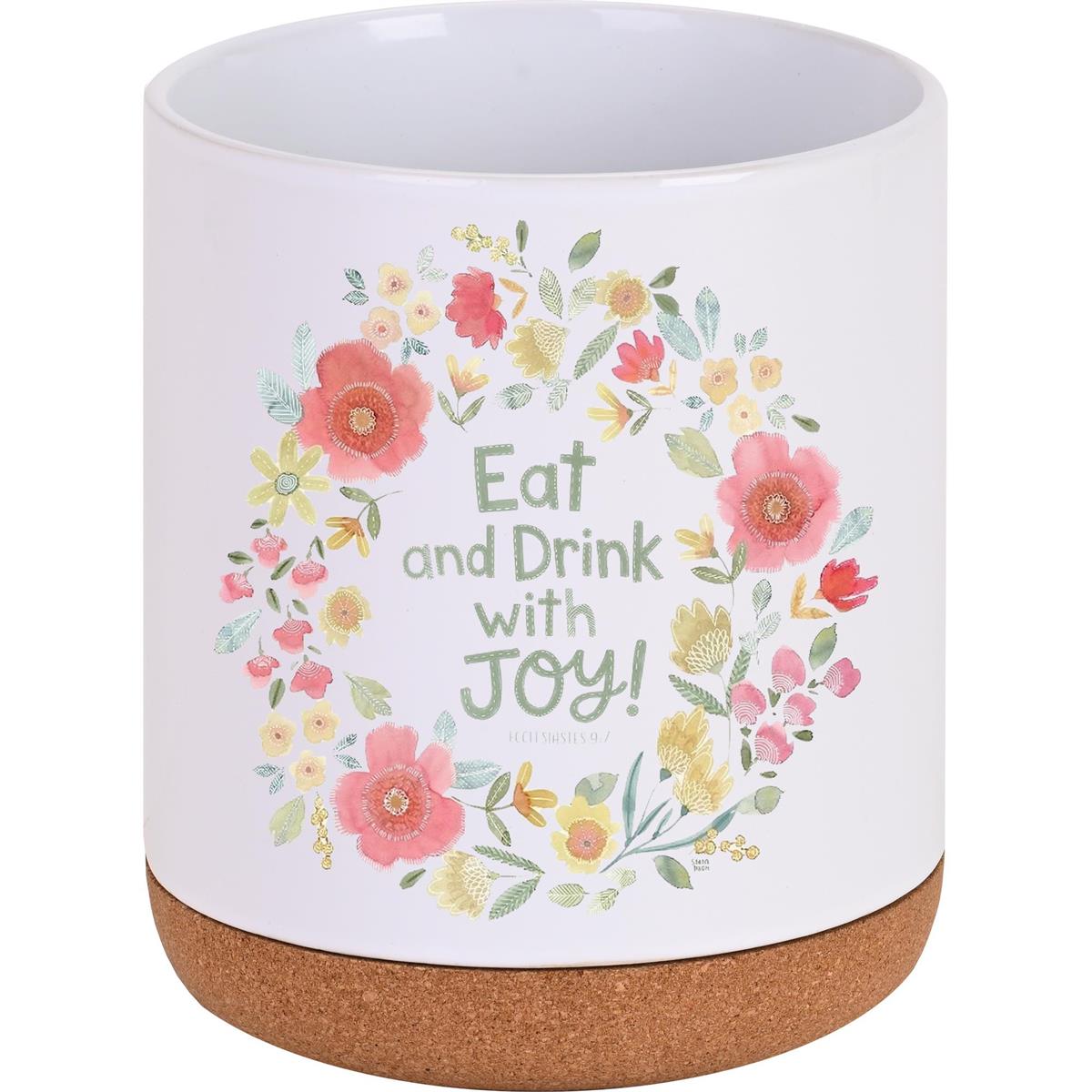 Utensil Holder Eat And Drink With Joy! by Dicksons
