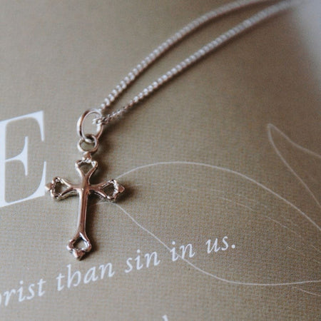 Cross Sterling Silver 16-18-Inch Necklace by Swanson Christian Products, product view 8