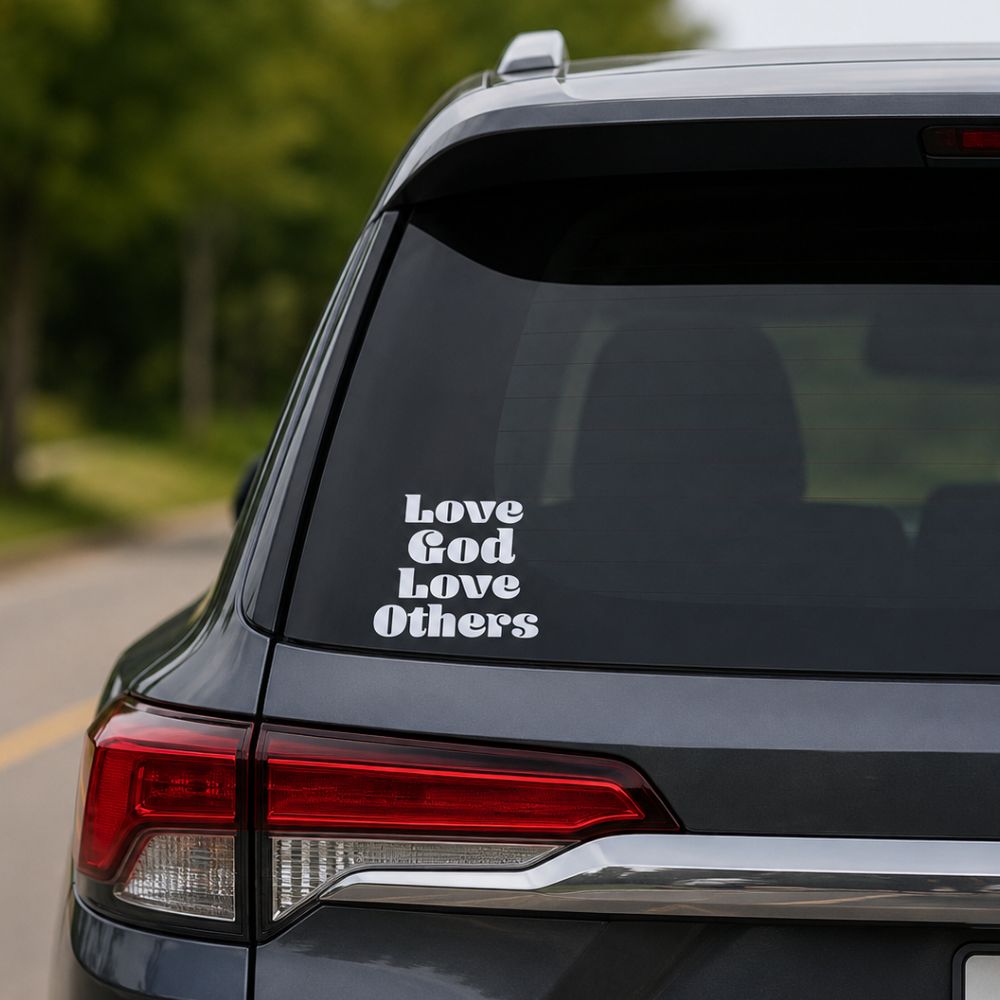 Vinyl Love God Decal by Swanson Christian Products