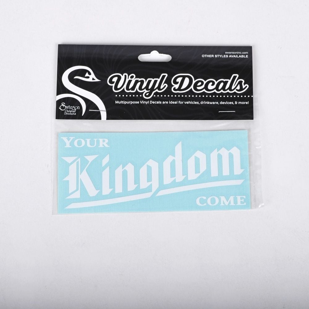 Vinyl Your Kingdom Come Decal by Swanson Christian Products, product view 2