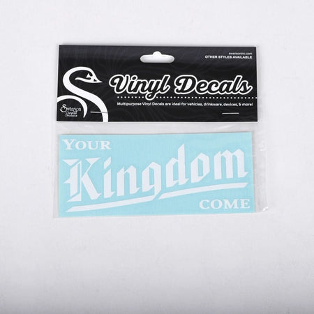 Vinyl Your Kingdom Come Decal by Swanson Christian Products, product view 2