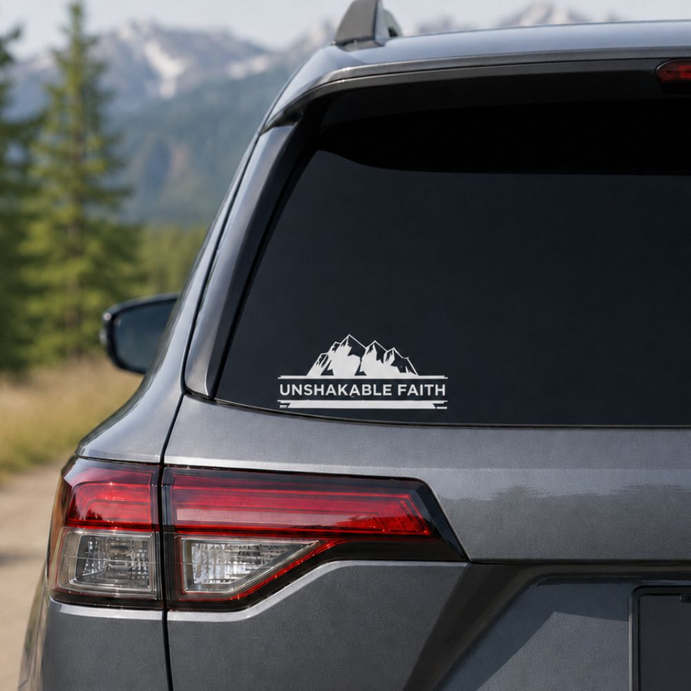 Vinyl Unshakable Faith Decal by Swanson Christian Products