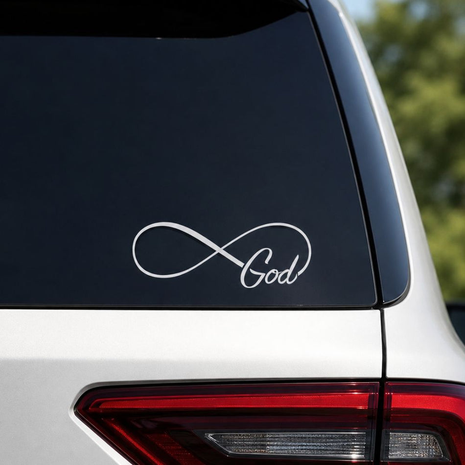 Vinyl Infinity God Decal by Swanson Christian Products