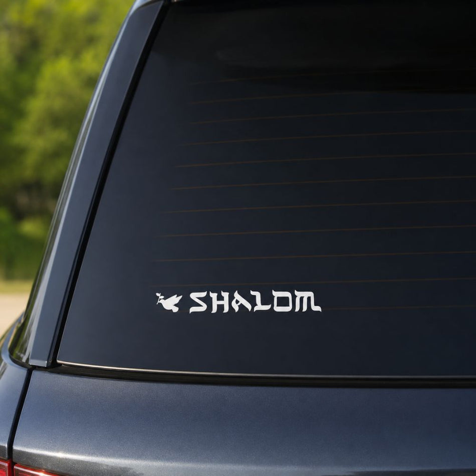 Vinyl Shalom Dove Decal by Swanson Christian Products