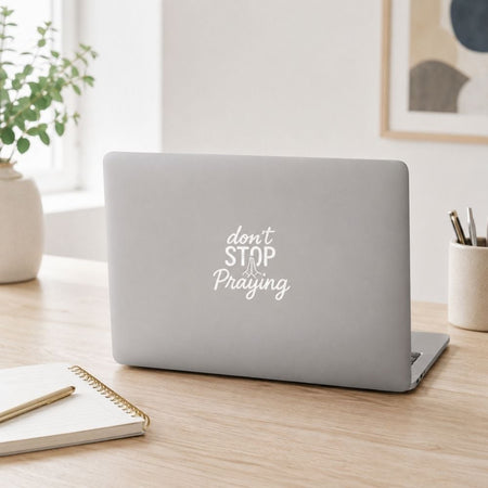 Vinyl Don'T Stop Praying Decal by Swanson Christian Products, product view 3