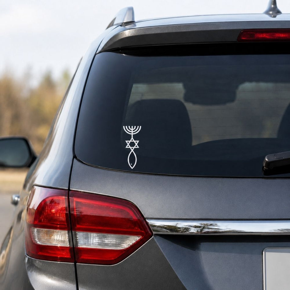 Vinyl Menorah/Star of David Decal by Swanson Christian Products