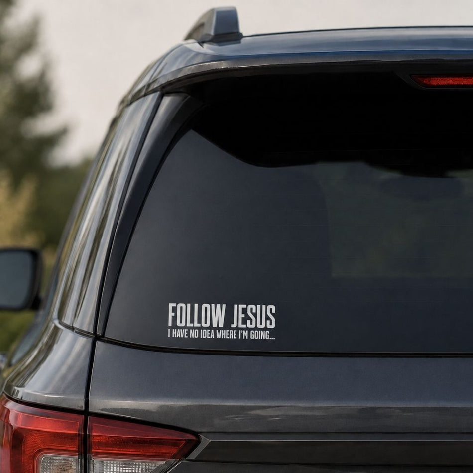 Vinyl Follow Jesus Decal by Swanson Christian Products