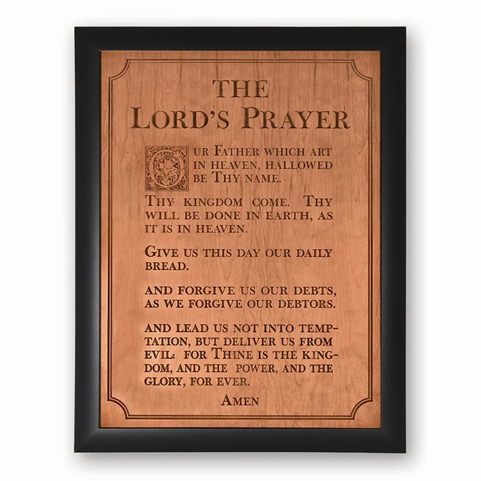 Ornate Decor Carved Art - The Lords Prayer - XL