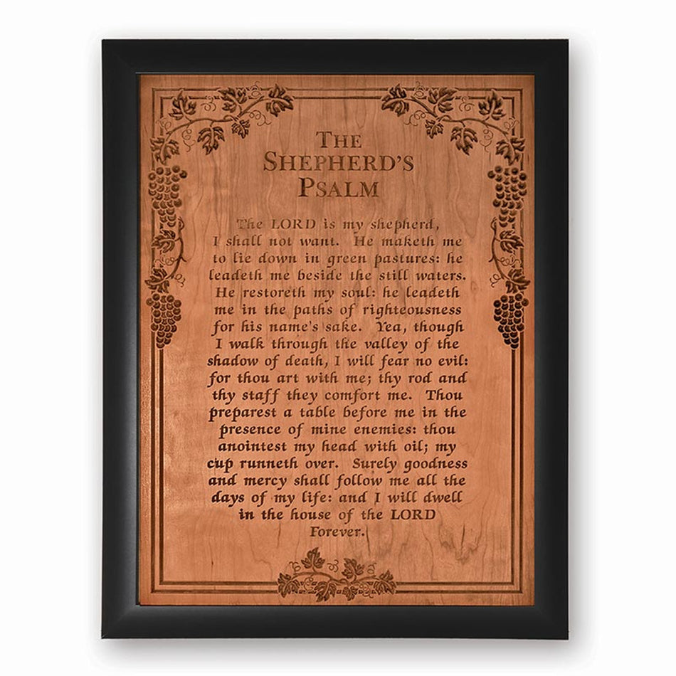 Ornate Decor Carved Art - The Shepherd's Psalm - XL