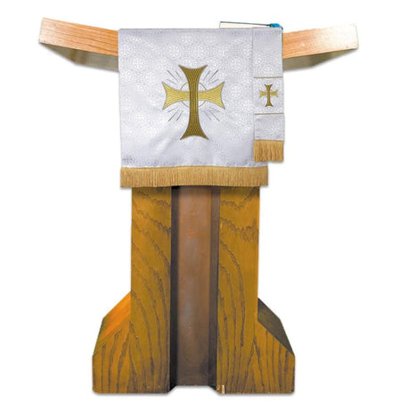 Jacquard Parament Pulpit Scarf w/Fringe - Cross by Christian Brands