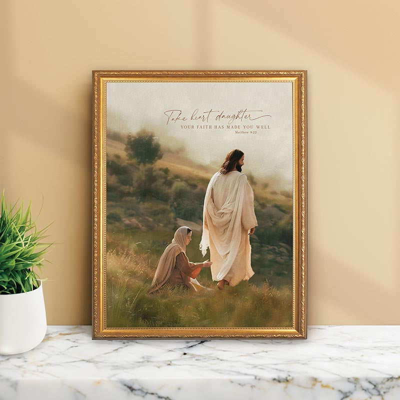 You Are Whole Gold Frame Linen