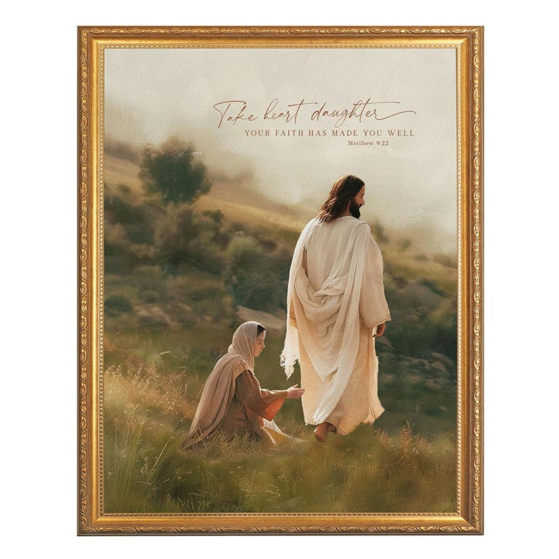 You Are Whole Gold Frame Linen